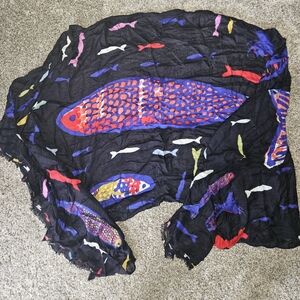 Vera Bradley Fish Patterned Scarf
